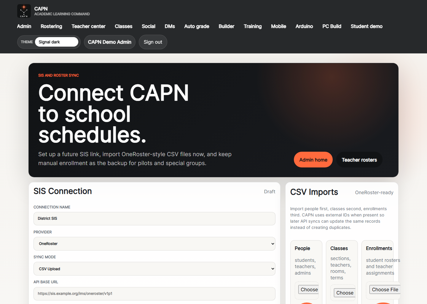 MyCapn Admin Rostering