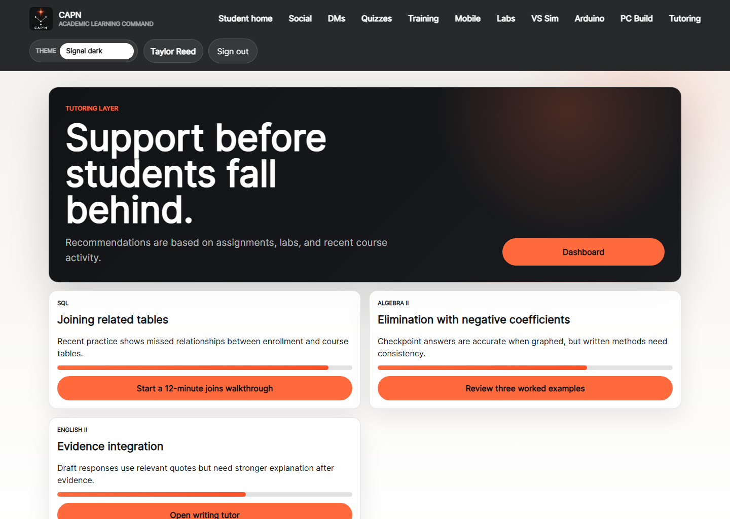 MyCapn Tutoring