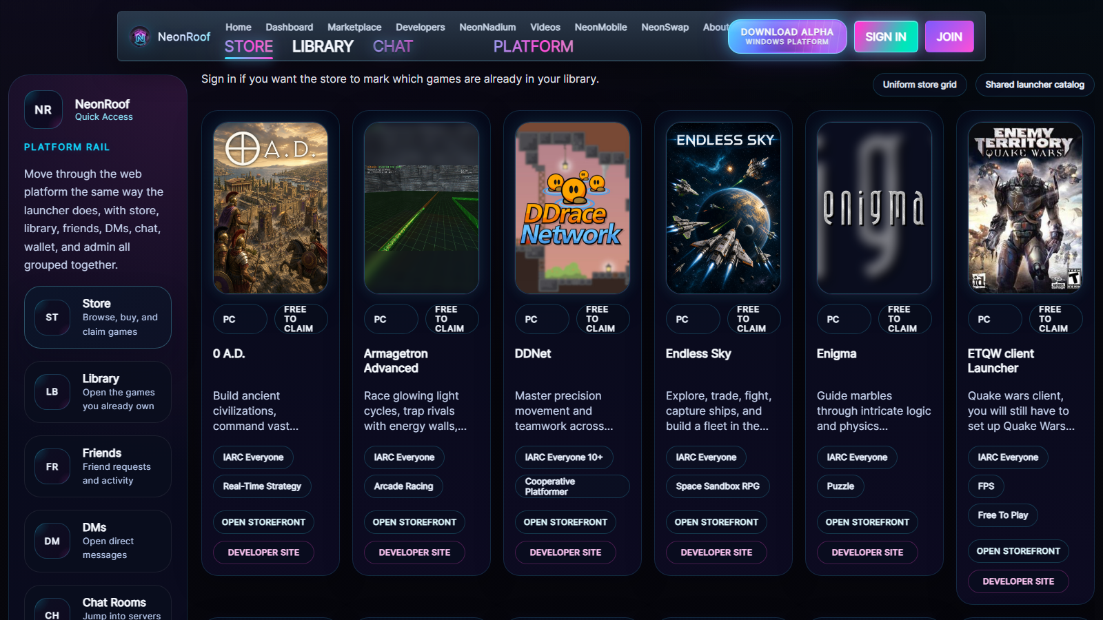 NeonRoof.com Web Store